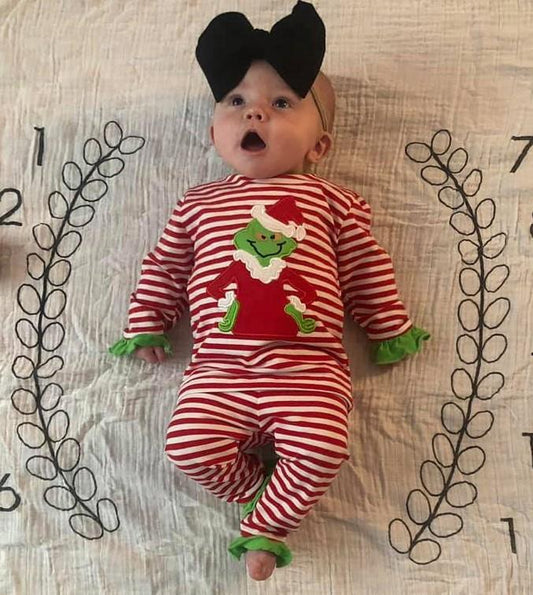 Girls Grinch Pjs