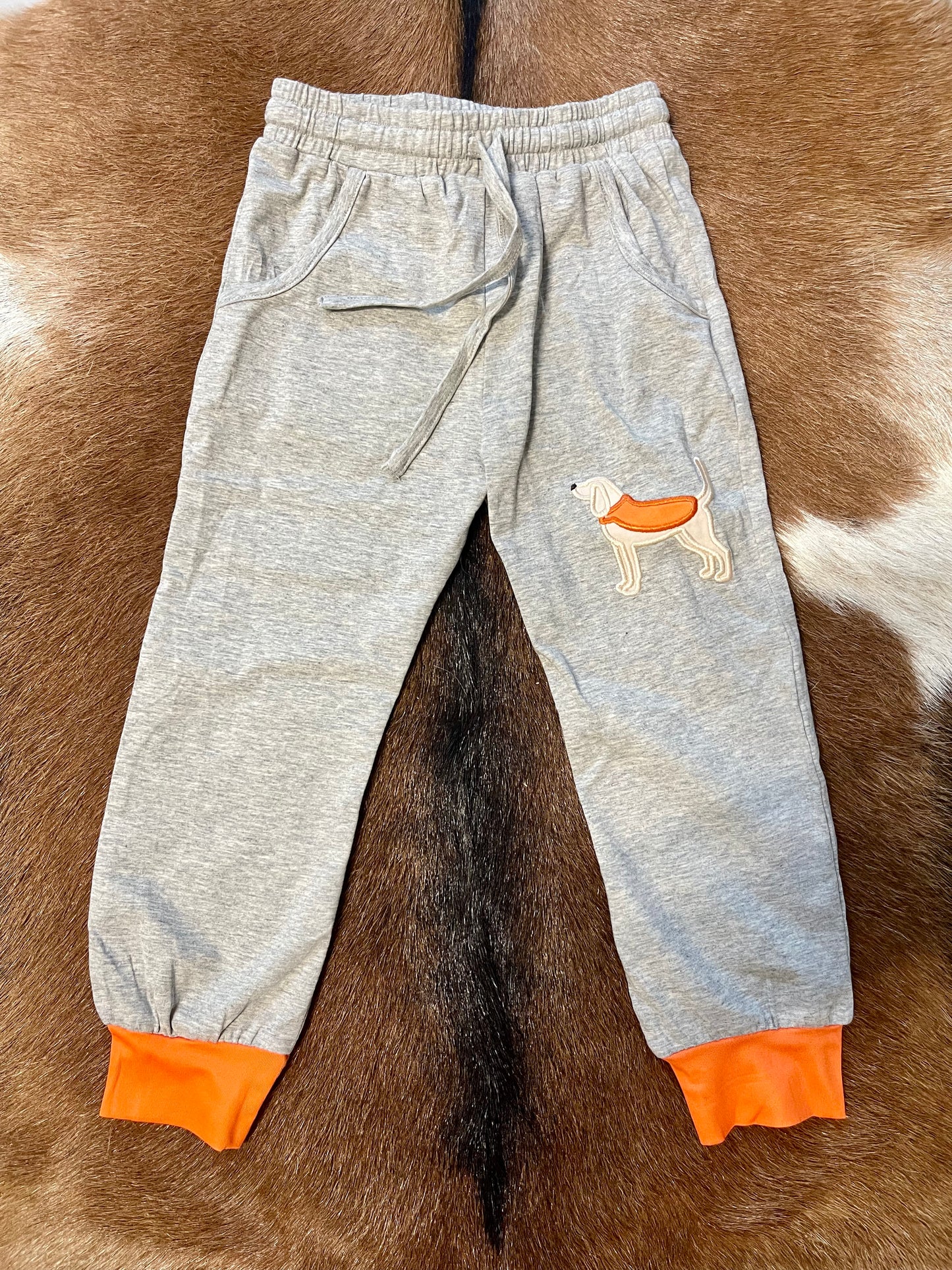 Orange Knit Joggers